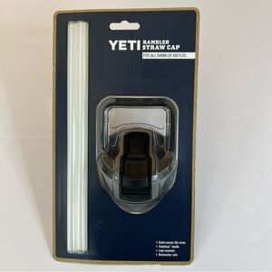 Yeti Rambler Straw and Cap New